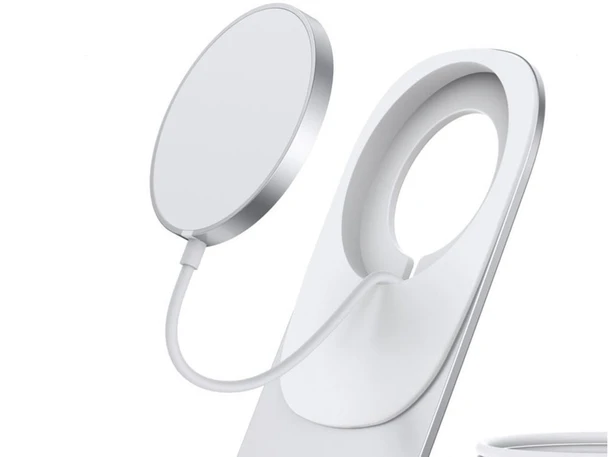 CHOETECH MAGNETIC CHARGER + CHARGING HOLDER - WHITE