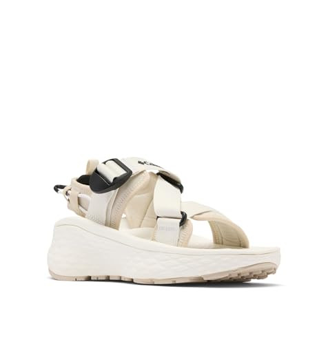 BL9431-125 Columbia Women's Konos Elevate Strap Sandal, Sea Salt/Black - 11 New