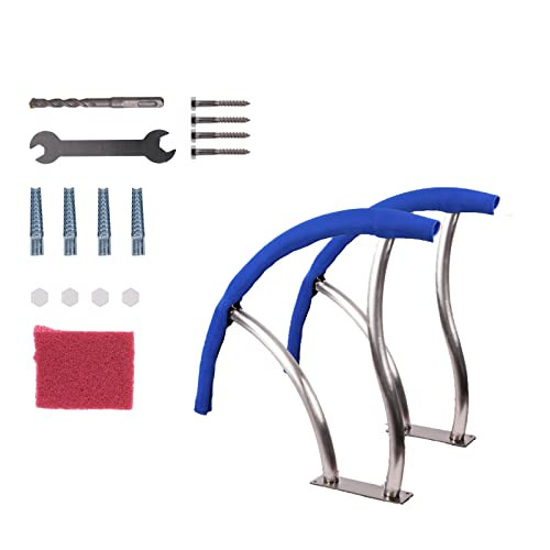 CHEINAUTO POOL HANDRAIL 30"X30" SWIMMING POOL STAIR RAIL PSH007 - BLUE