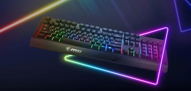 MSI VIGOR GK20 GAMING KEYBOARD WATER REPELLENT STATIC MULTI-COLOR - BLACK