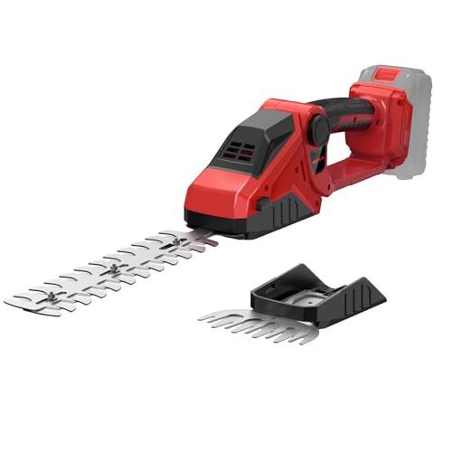 DEVTBLUN CORDLESS HEDGE TRIMMER COMPATIBLE WITH MILWAUKEE 18V NO BATTERY - RED