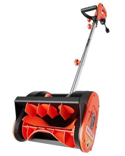 VOLTASK 12INCH SNOW BLOWER, 10 AMP DIRECTIONAL PLATE, ESS001-120OR-USVK-ORANGE