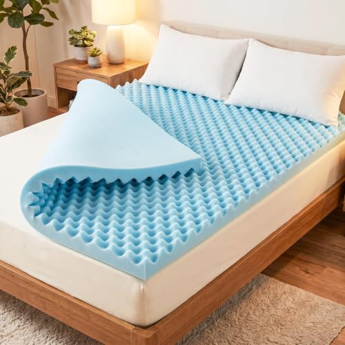 Geekman 3-Inch Gel Infused Memory Foam Mattress Topper Twin XL New