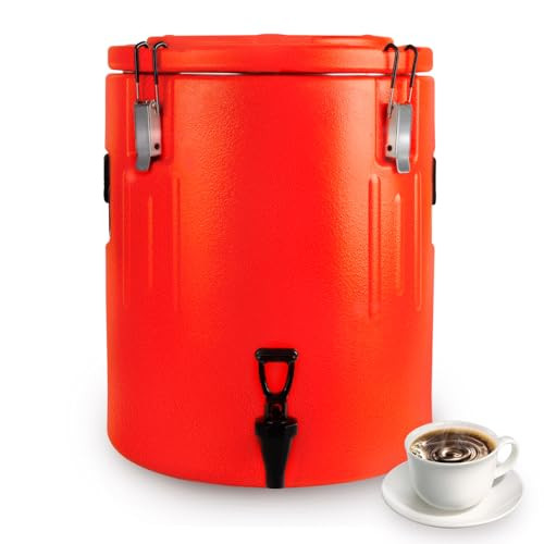 B0D9YB2LYT Insulated Beverage Dispenser 8.5 Gallon, Stainles Steel, Black New