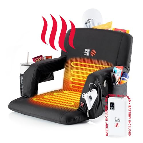 POP The Original Hot Seat, Dual Heat Stadium Chair with Back Support, B09TG6PVJ4 New