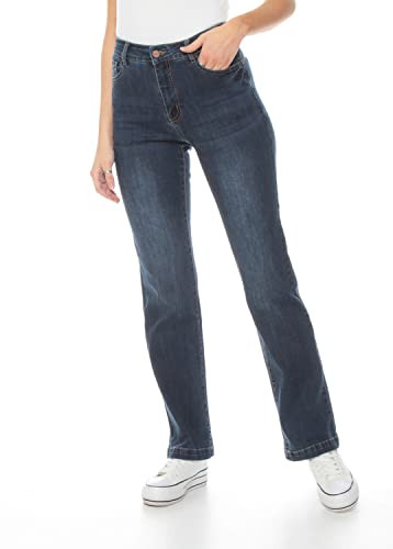 WADOS High Rise Straight Leg Jeans Comfy Tummy Control SIZE 38/5 - Indigo New