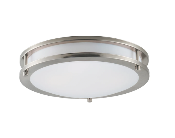 MAXIM LINEAR 12" WIDE LED CEILING LIGHT - SATIN NICKEL