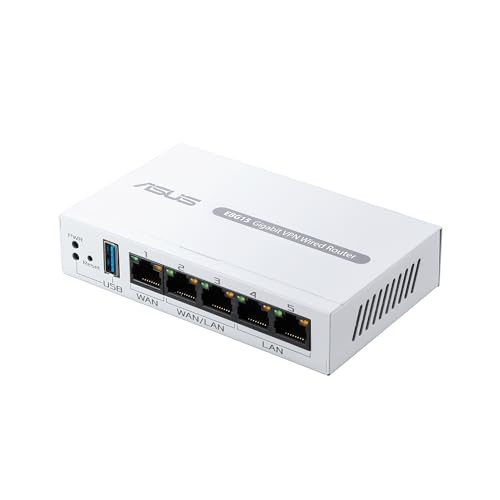 ASUS ExpertWiFi EBG15 Gigabit VPN Wired Router, up to 3 WAN ethernet Ports /USB