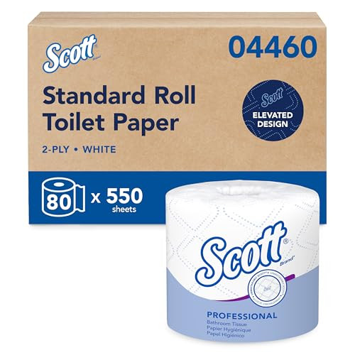 Scott Professional Standard Roll Toilet Paper (04460) 80 Rolls 550 Sheets White New