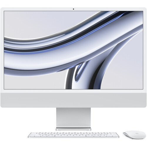 Apple 24" iMac with Apple M3 Chip 8-core CPU 10-core GPU 8GB, 256GB Silver