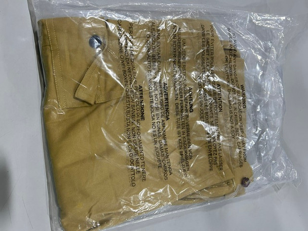 ROAMING SOUL MEN'S COTTON FLEX STRETCH CARGO SHORTS SIZE 34 - KHAKI