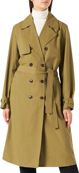THE DROP NOA TRENCH COAT SIZE MEDIUM - SIZE: WOMEN S - MARTINI OLIVE New