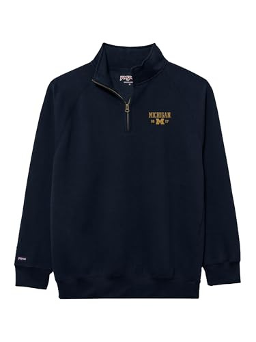 Jansport NCAA Officially Licensed Rival Zip Up Sweatshirt Unisex Michigan New