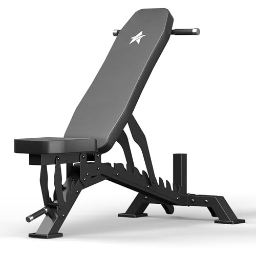 STACOO WORKOUT BENCH FOR HOME GYM, 1300LBS SC-YLD-MS - BLACK
