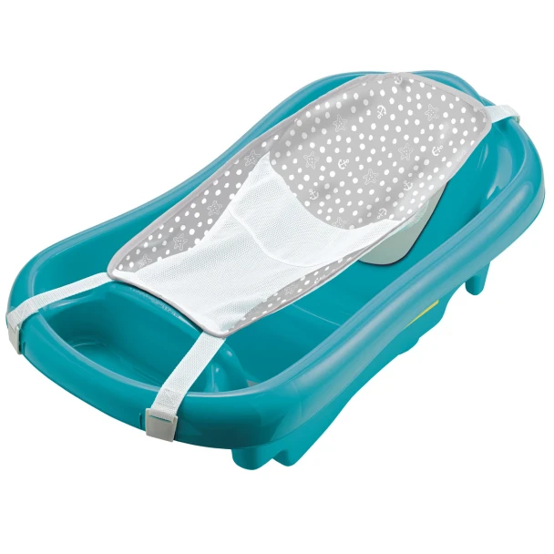 THE FIRST YEARS SURE COMFORT NEWBORN TO TODDLER - 3-IN-1 BABY BATHTUB - BLUE