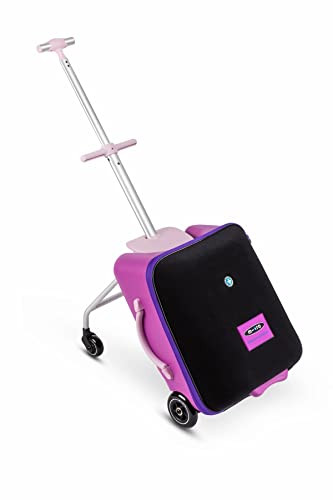 Micro Kickboard Eazy Foldable Rideable Swiss-Designed Luggage Case - Violet Pink