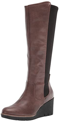 B099GF4PS4 Dr. Scholl's Shoes Women's Lindy Knee High Boot, Fudge Brownie, 9