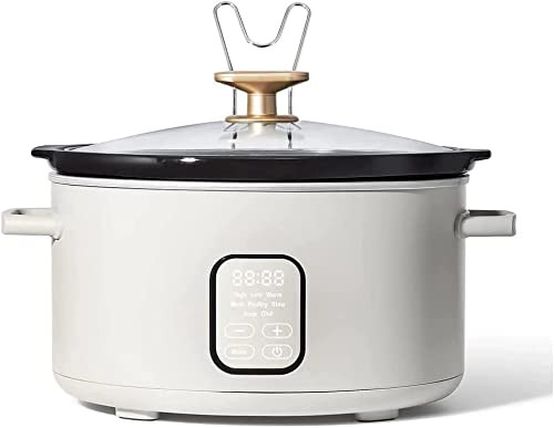 Drew Barrymore Kitchenware 6QT Programmable Slow Cooker Touch Display