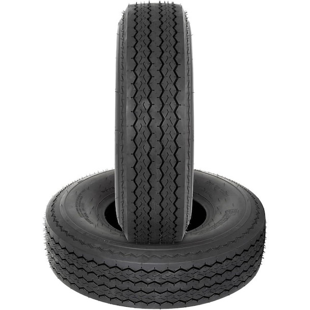 WEIZE 8 IN 5.70-8 TRAILER TIRE LOAD RANGE C 6PR HIGHWAY BOAT UTILITY 2-PACK New