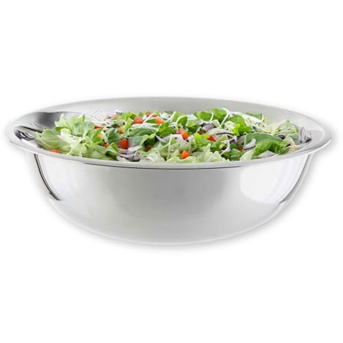 TableCraft 830 Stainless Steel Mixing Bowl 20 Qt Lightweight and Durable Silver New