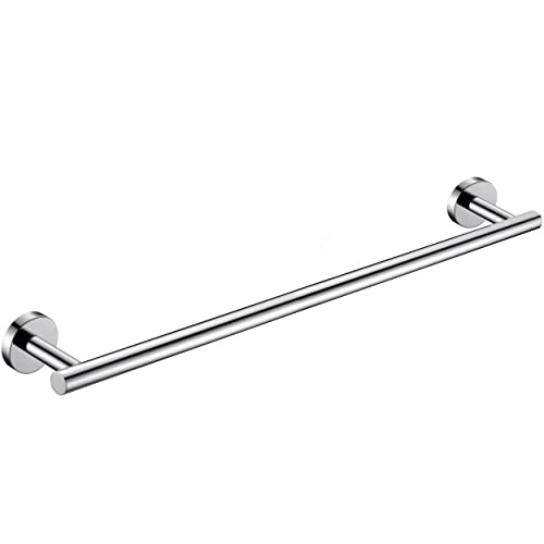 Nolimas Polished Chrome Bath Towel Bar Single Bars Towel Rack Rod - 24"