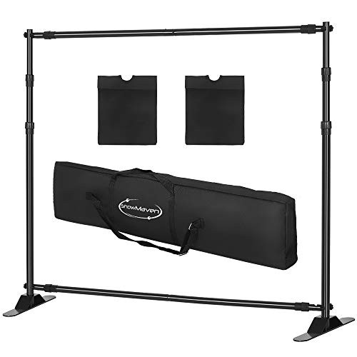 ShowMaven Backdrop Stand Heavy Duty Banner Stand Adjustable B07YLG5JH2 - Gray