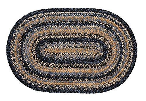 IHF Home Decor |River Shale Premium Braided Collection | Jute/Cotton, 36"x60"