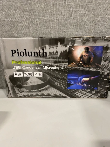 PIOLUNTH PROFESSIONAL USB CONDENSER MICROPHONE - BLACK