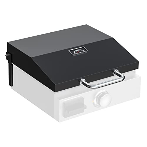 Hard Cover Hood for Blackstone 17" Tabletop Griddle Front Grease - Black