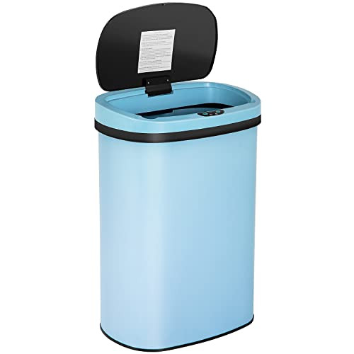 13 Gallon 50 Liter Trash Can Lid Automatic Sensor Touch Free B0B95ZSCD2 - NEW New