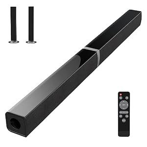 MZEIBO Sound Bars TV Split Soundbar Bluetooth Surround Sound System BLACK New