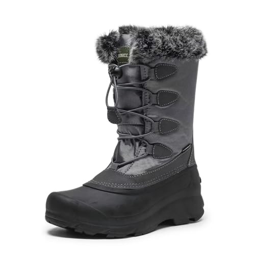 Northikee Women's Winter Boots Waterproof Non-Slip Snow Boots - Size: 10