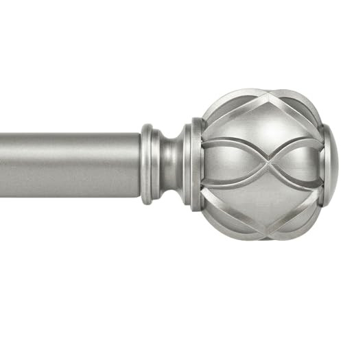 KAMANINA CURTAIN RODS FOR WINDOWS 72 TO 144 INCH, HEAVY DUTY TW-010020091 New