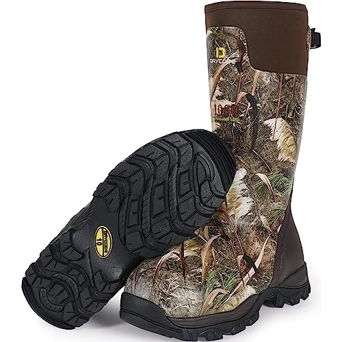DRYCODE Hunting Boots Men Waterproof Rubber Steel Shank 1000g Reed Grass 13
