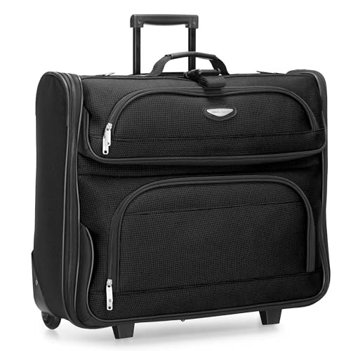 FREMONT TRAVEL SELECT AMSTERDAM BUSINESS ROLLING GARMENT BAG TS6944K - BLACK New