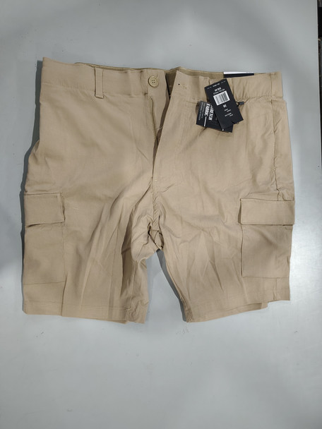 BLU ROCK MEN'S SUPER STRETCH CARGO SHORTS - SIZE: MEN 38 - KHAKI New
