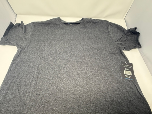 BLUE ICE MEN'S SHORT SLEEVE CREW NECK CLASSIC T-SHIRT - SIZE: MEN 2XL - CHARCOAL