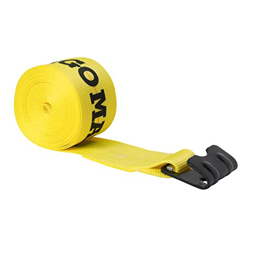 DC Cargo Winch Straps 4" x30' Flatbed Strap Tie-Downs w/Flat Hooks 5,500LB New