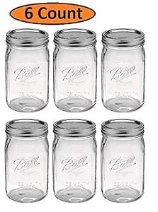 Ball Wide Mouth Glass Mason Jars lids Bands Quart Size 32 Ounce B07X2C9L8B - NEW New