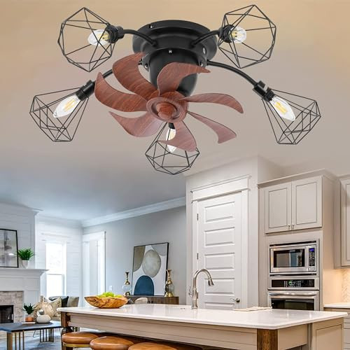 OSGNER Ceiling Fans with Lights Low Profile Lighting Ceiling Fans New