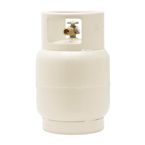 Flame King YSN201BT 20LB Steel Floor Buffer Propane Tank Cylinder - White New