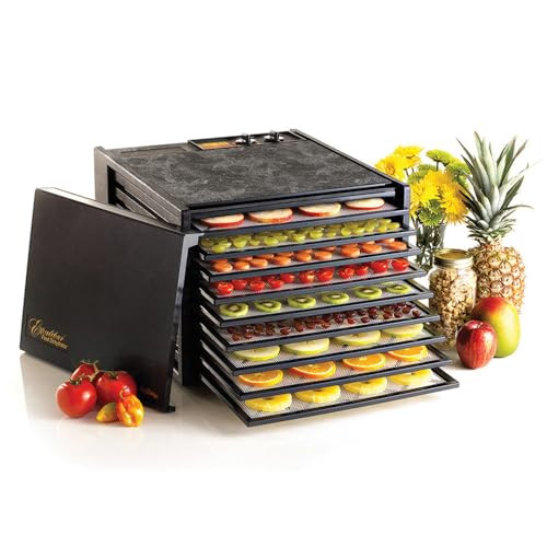 Excalibur 3926TB Electric Food Dehydrator Machine, 600-Watt , 9 Trays - Black New