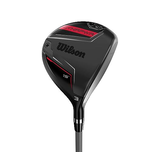 Wilson Dynapower Men's Fairway Wood Left Hand Stiff 3 WG1P029203S - Black/Red