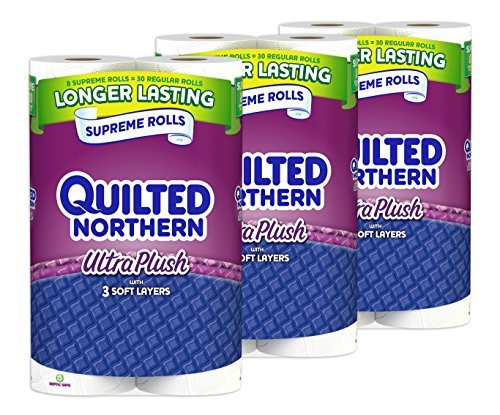 Quilted Northern Ultra Plush 24 Supreme 90+ Regular Rolls Toilet Paper - NEW New