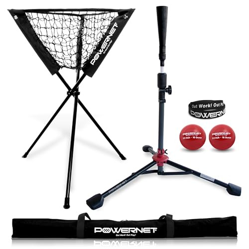 PowerNet Corbin Carroll Coaches Bundle Ball Caddy Tee 2 Pack Heavy B07NFBTCTD New
