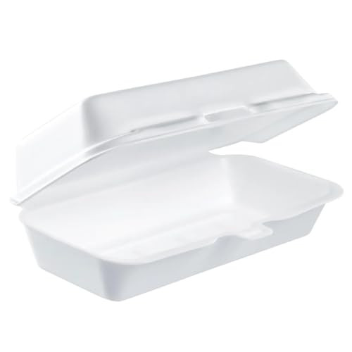 DART 72HT1 Hot Dog Foam Hinged Container 7.13 X 3.75 in (Case of 500) White New