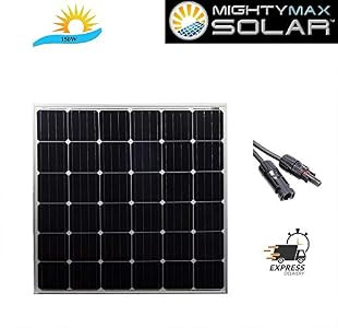 Mighty Max Battery 150 Watt 12 Volt Waterproof Monocrystalline Solar Panel