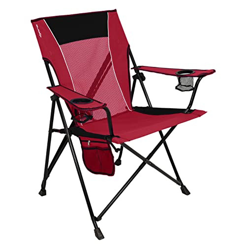 Kijaro Dual Lock Portable Camping Chairs - Versatile Folding Chair - Red Rock New