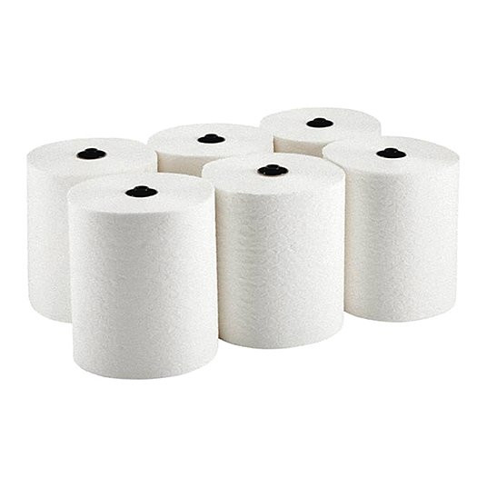 GEORGIA-PACIFIC PAPER TOWEL ROLL 8 IN ROLL WD, 425 FT ROLL LG, 1 1/2 IN - WHITE