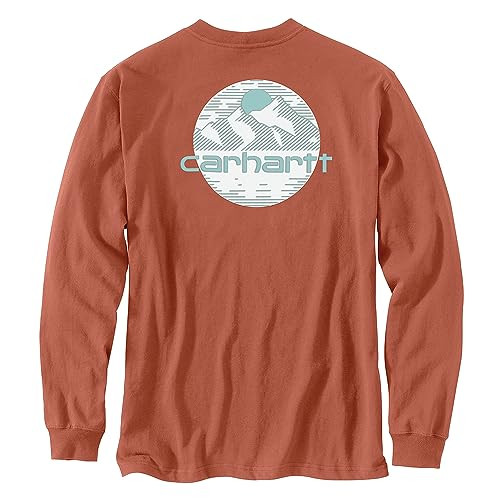 Carhartt Relaxed Fit Heavyweight Mountain T-Shirt Terracotta XL New